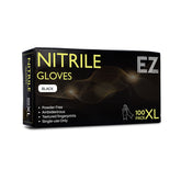 EZ ESSENTIALS NITRILE GLOVES BLACK 100 PACK - EXTRA LARGE